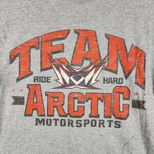 Vintage Arctic Cat Team Arctic Shirt Mens XL Gray Graphic Motorsports Arcticwear